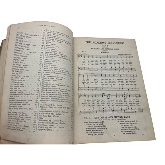 1898 Abridged Academy Song-Book by Charles H. Levermore, Ginn—298pp School Music - Picture 7 of 10